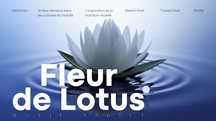Fleur De Lotus Motif Projet