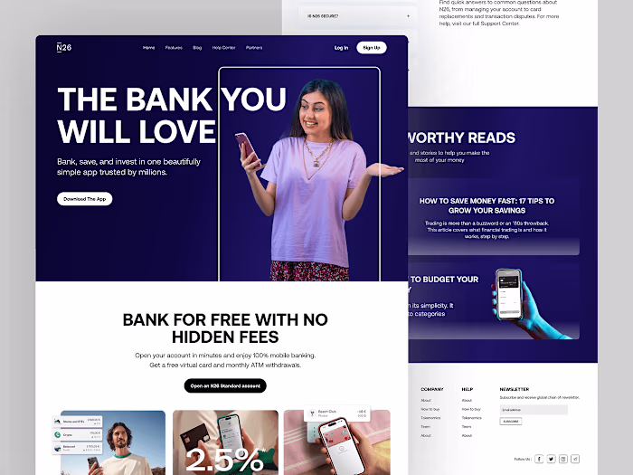 Fintech Website Design
