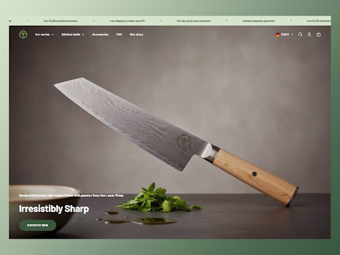 Scharf Messer eCommerce Store Redesign