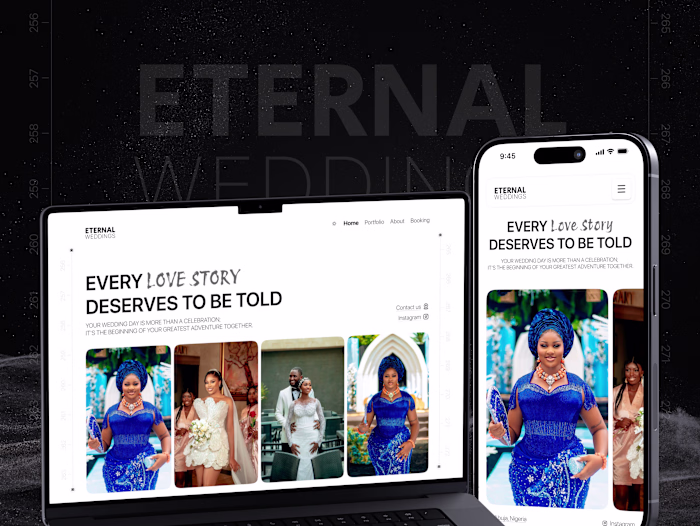 Photography Portfolio Website Design&Development