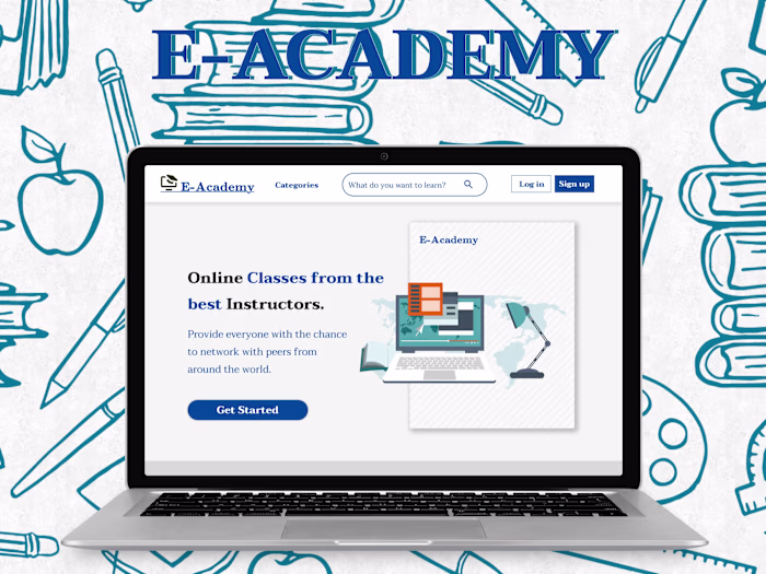 E-Academy – Learning Platform Website