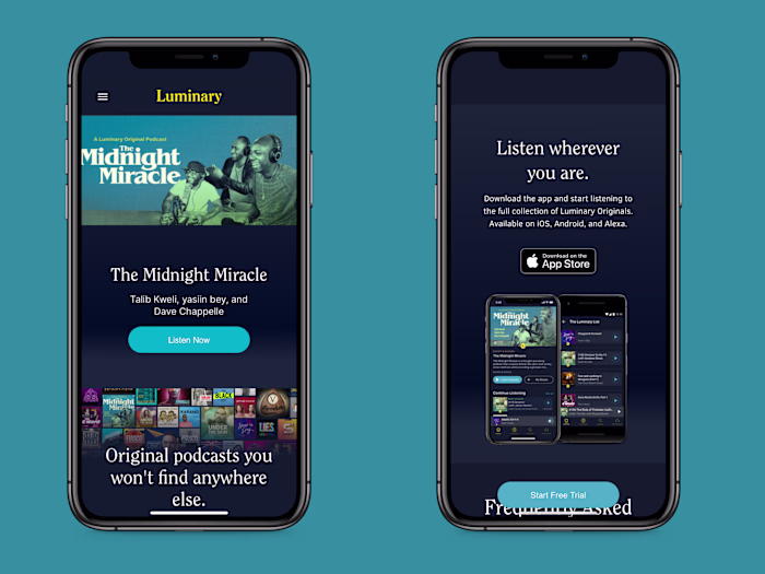 Luminary Homepage Redesign for Conversion Optimization