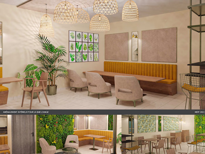 
Interior Design for the "Jungle" Lounge Bar