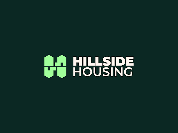 Hillside Housing Logo Design.