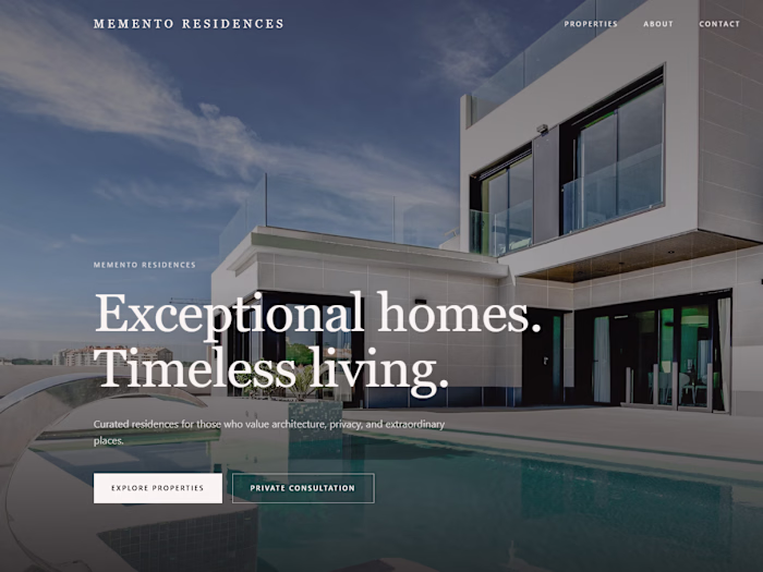 Memento Residences — Bespoke Editorial