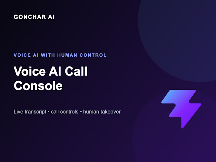 Voice AI Call Console with Human Takeover
