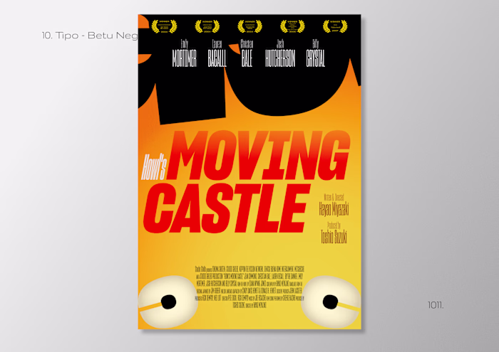 Typographic posters of Studio Ghibli