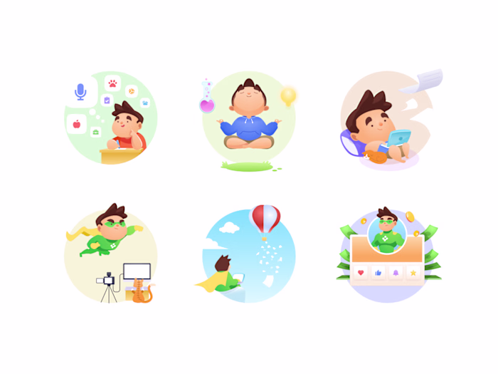 Dili Academy Content Creator Illustration