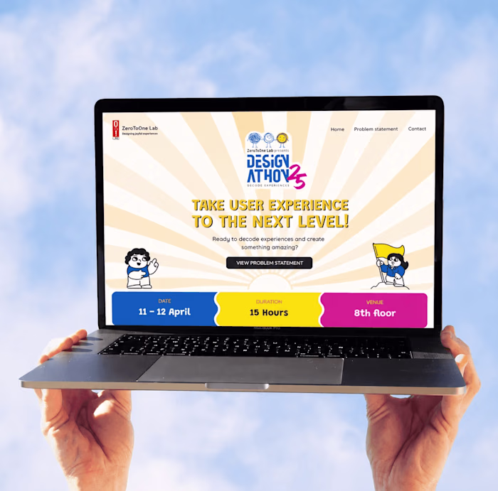 Designathon Landing Website