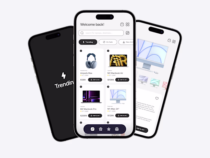 UI Design for E-commerce App