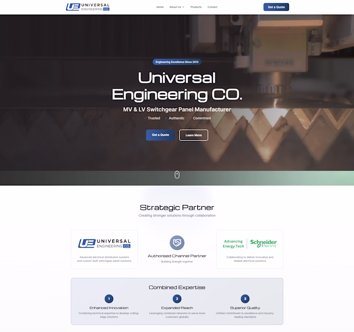 Universal Engineering — Full-Stack Industrial
