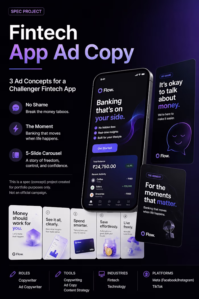 Fintech App Ad Copy — Spec Project