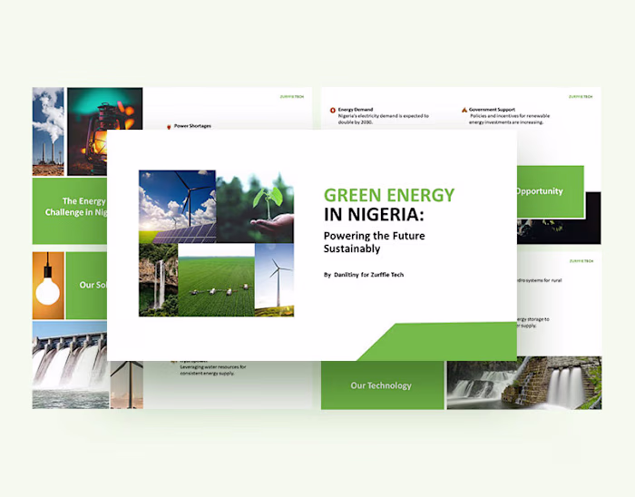 Pitch Deck Design | Green Energy