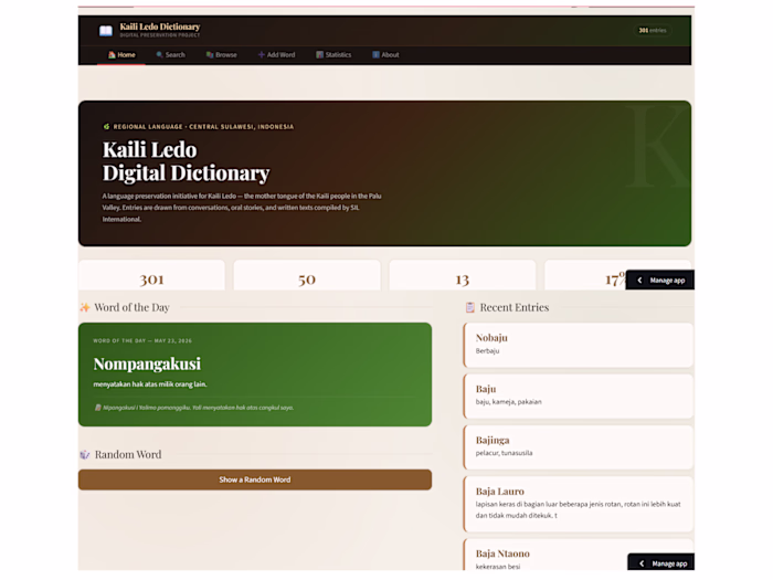 Bilingual Digital Dictionary — Indonesian