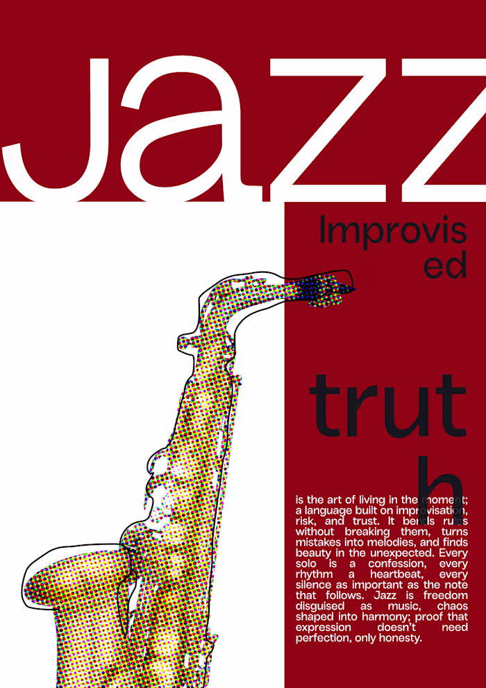 Jazz identity design exploration posters