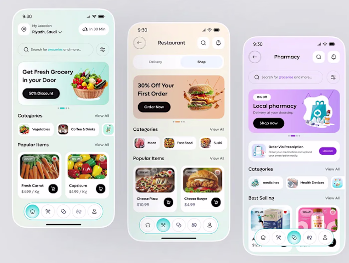 Grocery & Multi-Service Delivery App
A