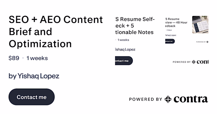 SEO + AEO Content Brief — Demonstration