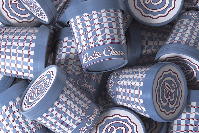 Corporate identity for a cream cheese dessert