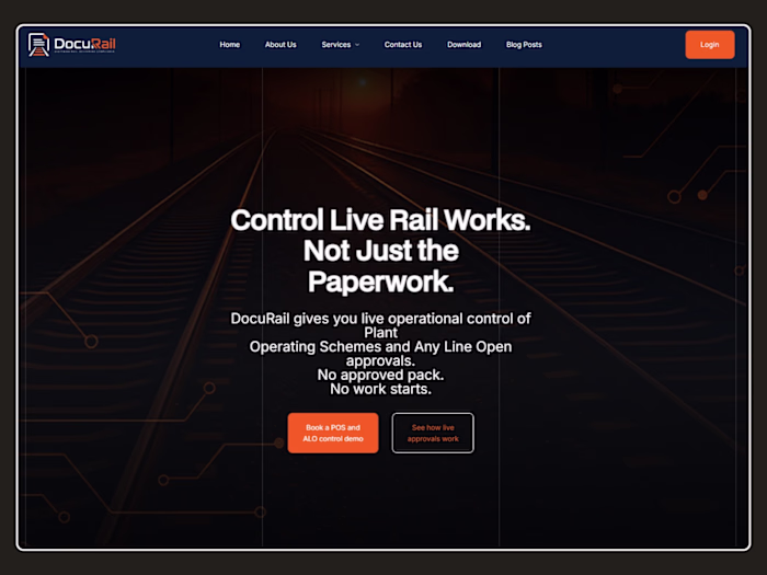DocuRail - Webflow SaaS Website Design & Development