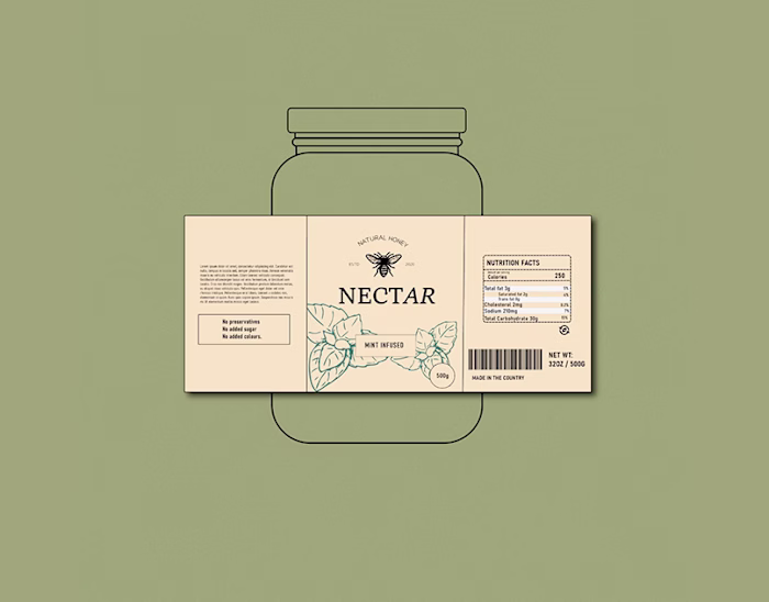 Nectar - Honey brand identity & packaging design