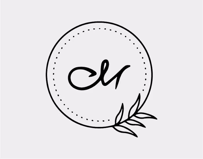 M letter Beauty Logo