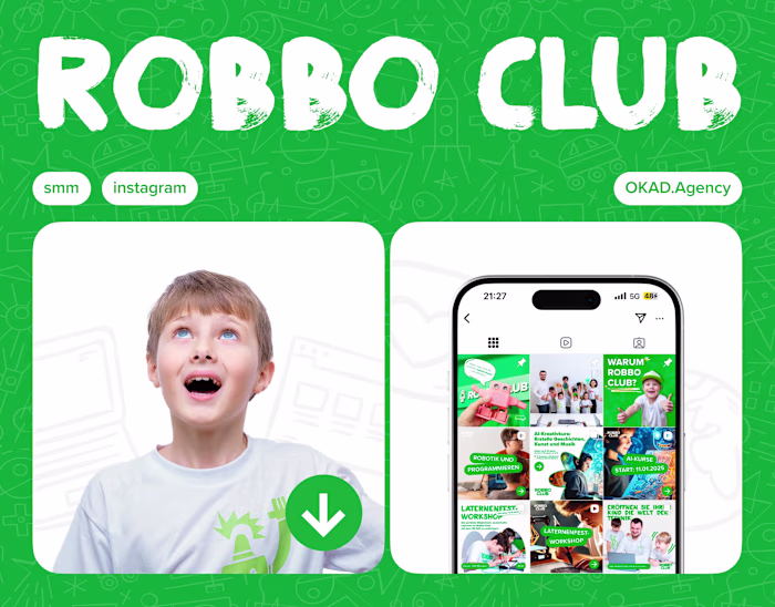Social Media and Marketing Design for Robotics School