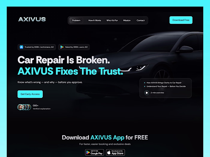 Axivus Auto — Car Repair Clarity Platform