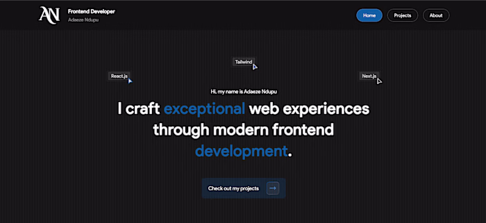 Interactive Portfolio Showcase