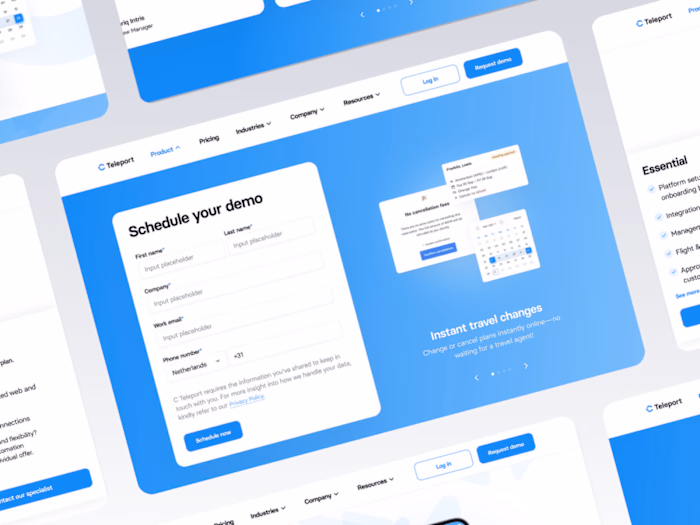 UX/UI Design for Cteleport – A Flight Booking Web Platform
