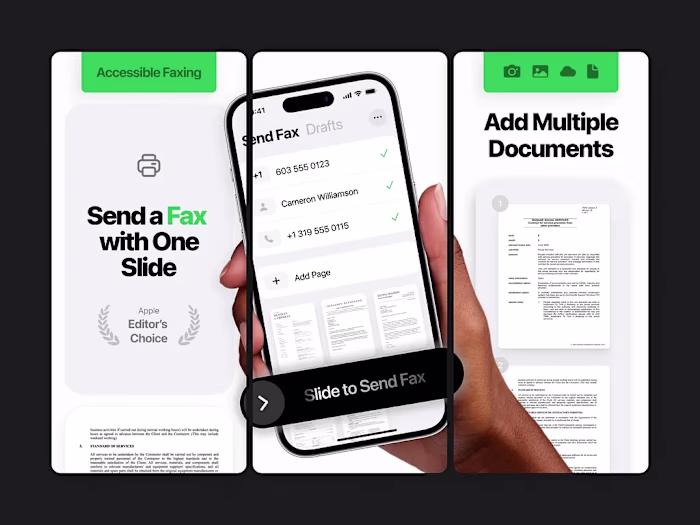 Fax app screenshots