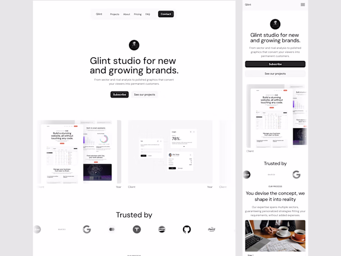 Glint - Framer Agency Template