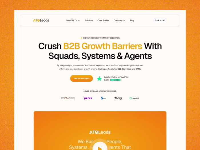ATQLeads — Framer Website Design & Rebrand