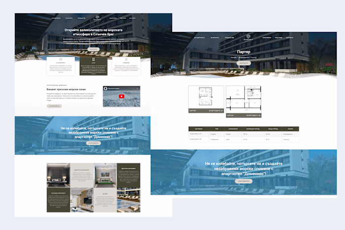 Domenico: Spacious Apartments, Stunning Web Design!