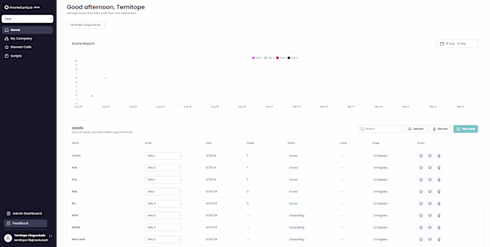 MoreStarts.io - AI-Powered Healthcare App (Bubble.io)