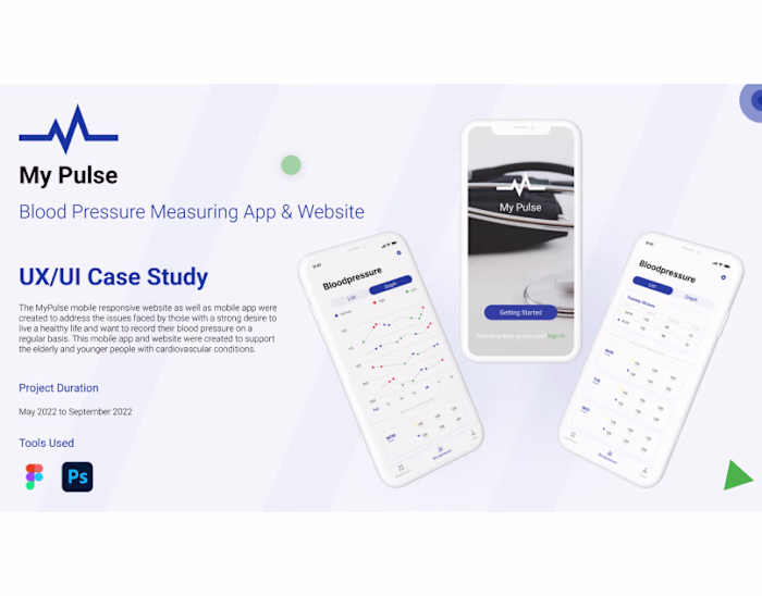 Blood Pressure Measurement Mobile App UXUI Case Study