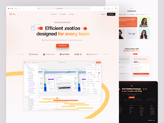 Orba - Prototype App Landing Page