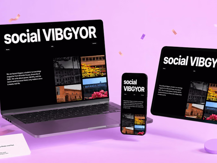 Social Vibgyor: magazine website