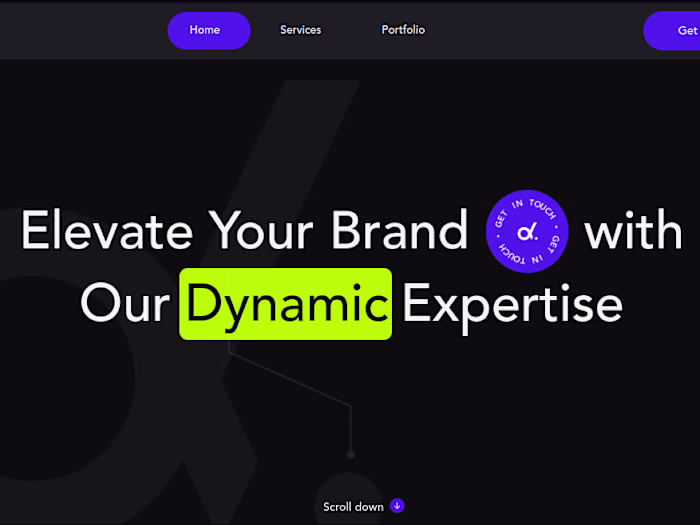 Dynamic Company Portfolio with Animations