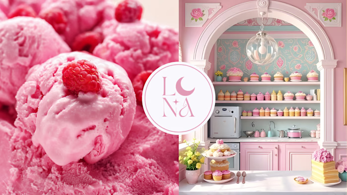 Luna - Ice Cream Parlour Brand Identity Design