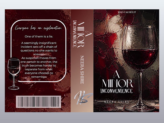 Dark Suspense Book cover wrap | "A Minor Inconvenience"