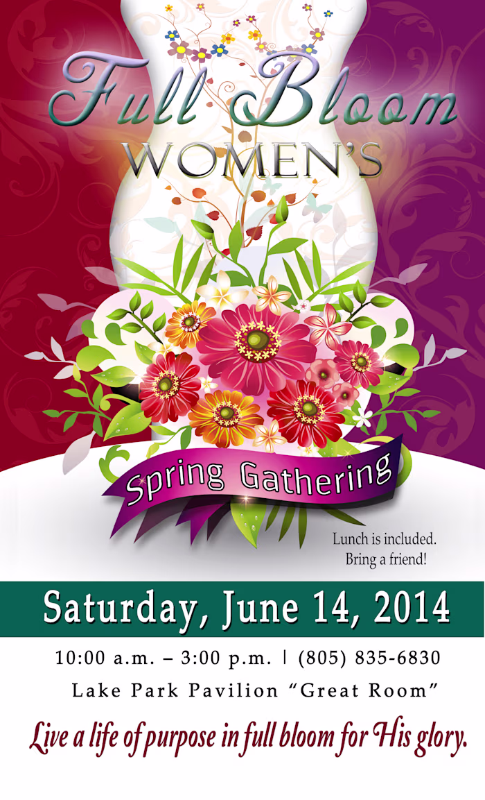 Full Blossom Women’s Spring Gathering Flyer
