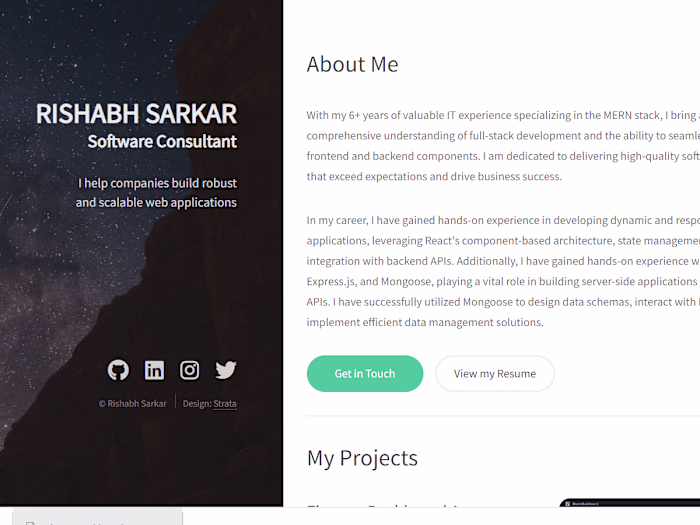 Portfolio website