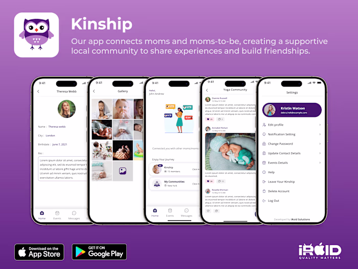  Kinship - Social Community App for Moms