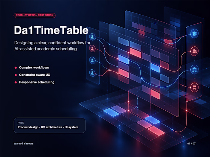 Da1TimeTable: AI Academic Scheduling Product Design
