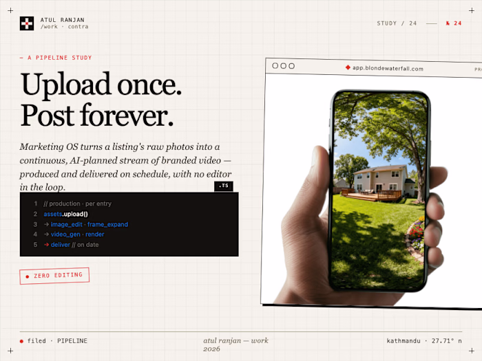 Development of Marketing OS for Real Estate Video Automation