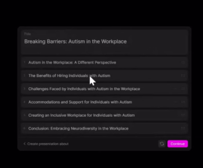 AI Driven Presentation Generator