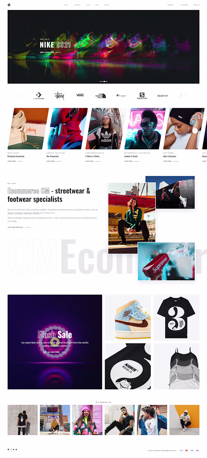 eCommerce website