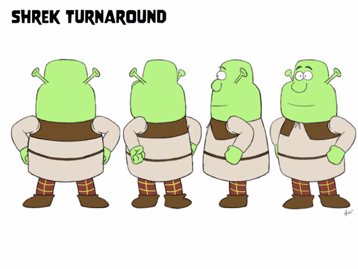 Shrek Character Design And Turnaround
