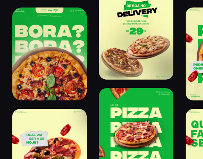 Social Media Design - Pizzaria do José