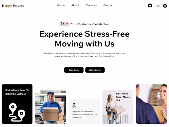 Packing & Moving Services Website - WIX Studio